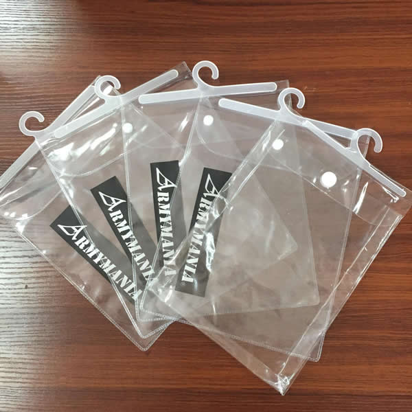PVC bag with hang for sock or underwear