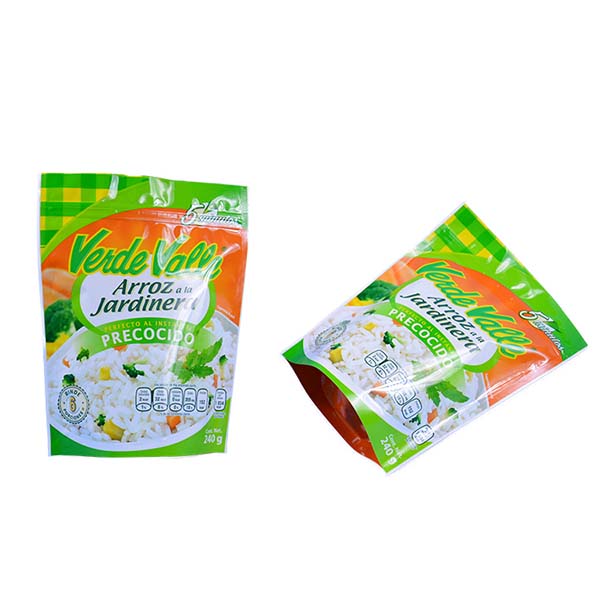 VV rice packaging bag with zipper