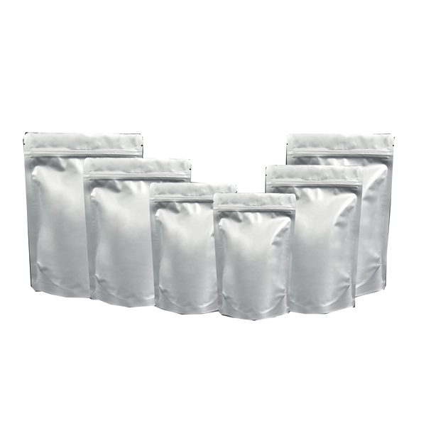 Metalised stand up pouch with zipper