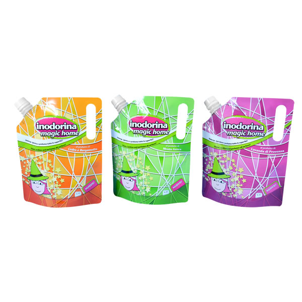 1000ml printed doybag with spout for washing liquid